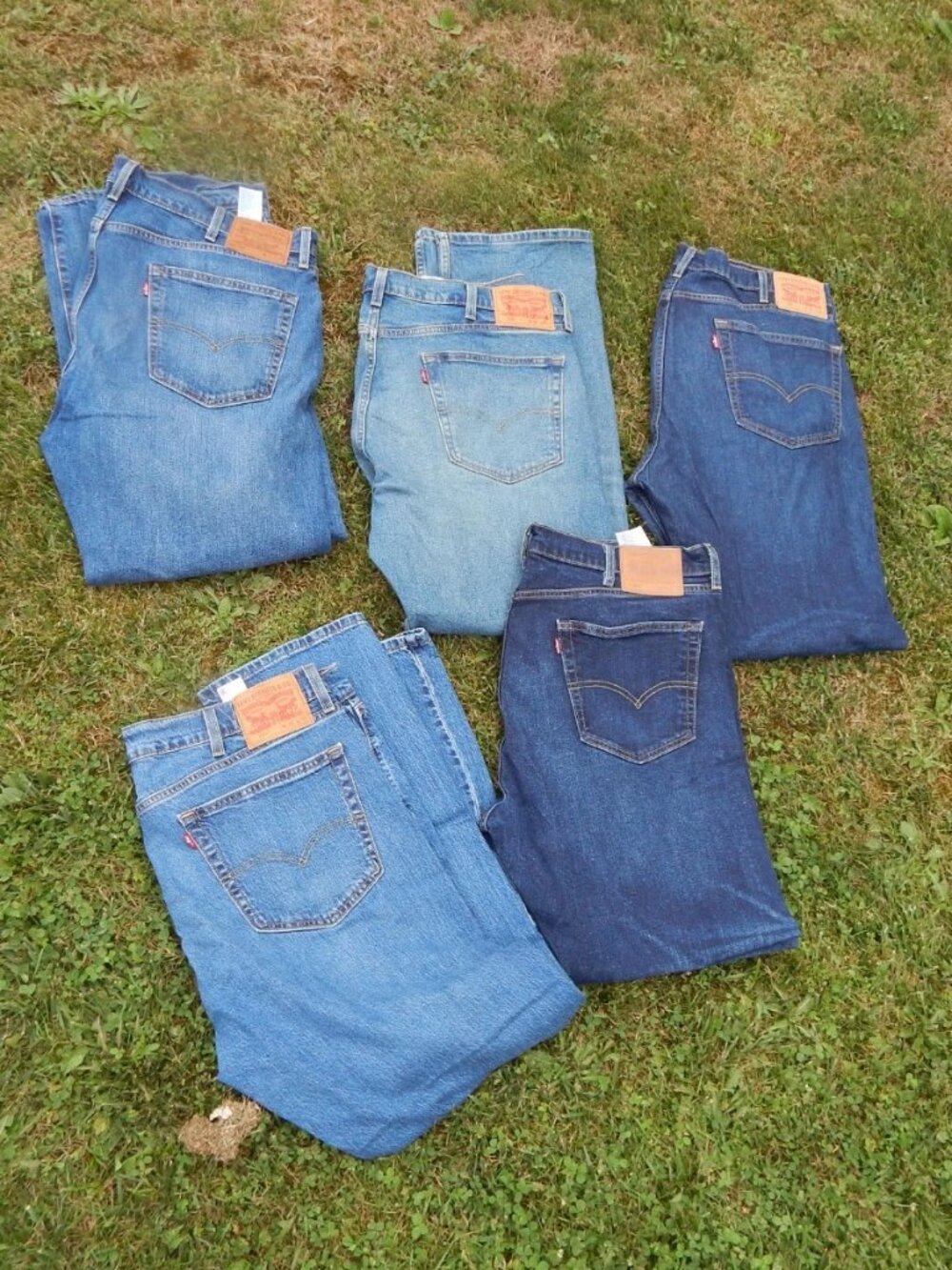 Levis Levi's 505 Mens Blue Jeans Lot of 5 Pairs 38X30 38/30 Jeans ******